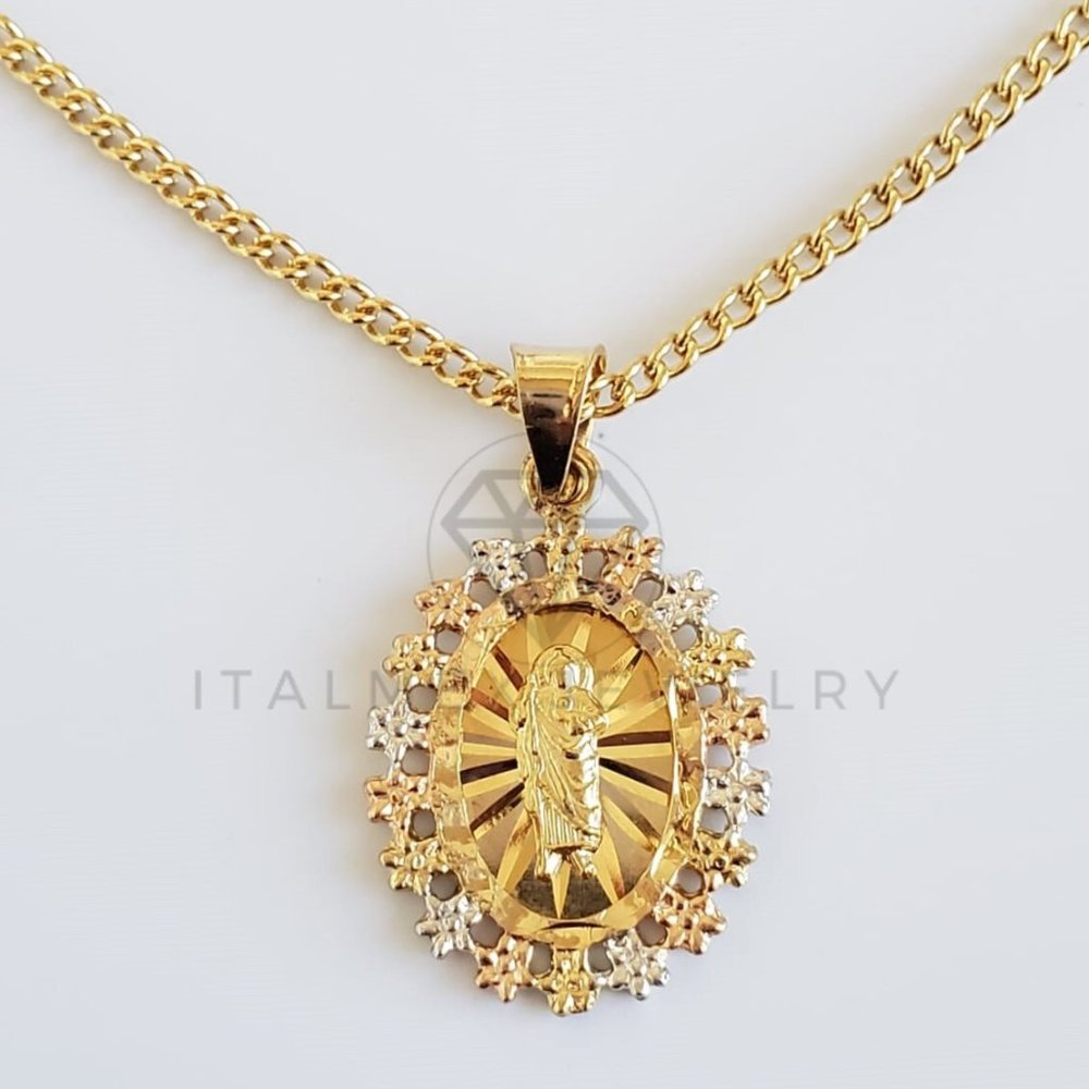 18K Real Gold Plated Religious Pendant & 22" Chain